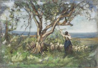 Francesco Paolo Michetti - Ulivo a mare