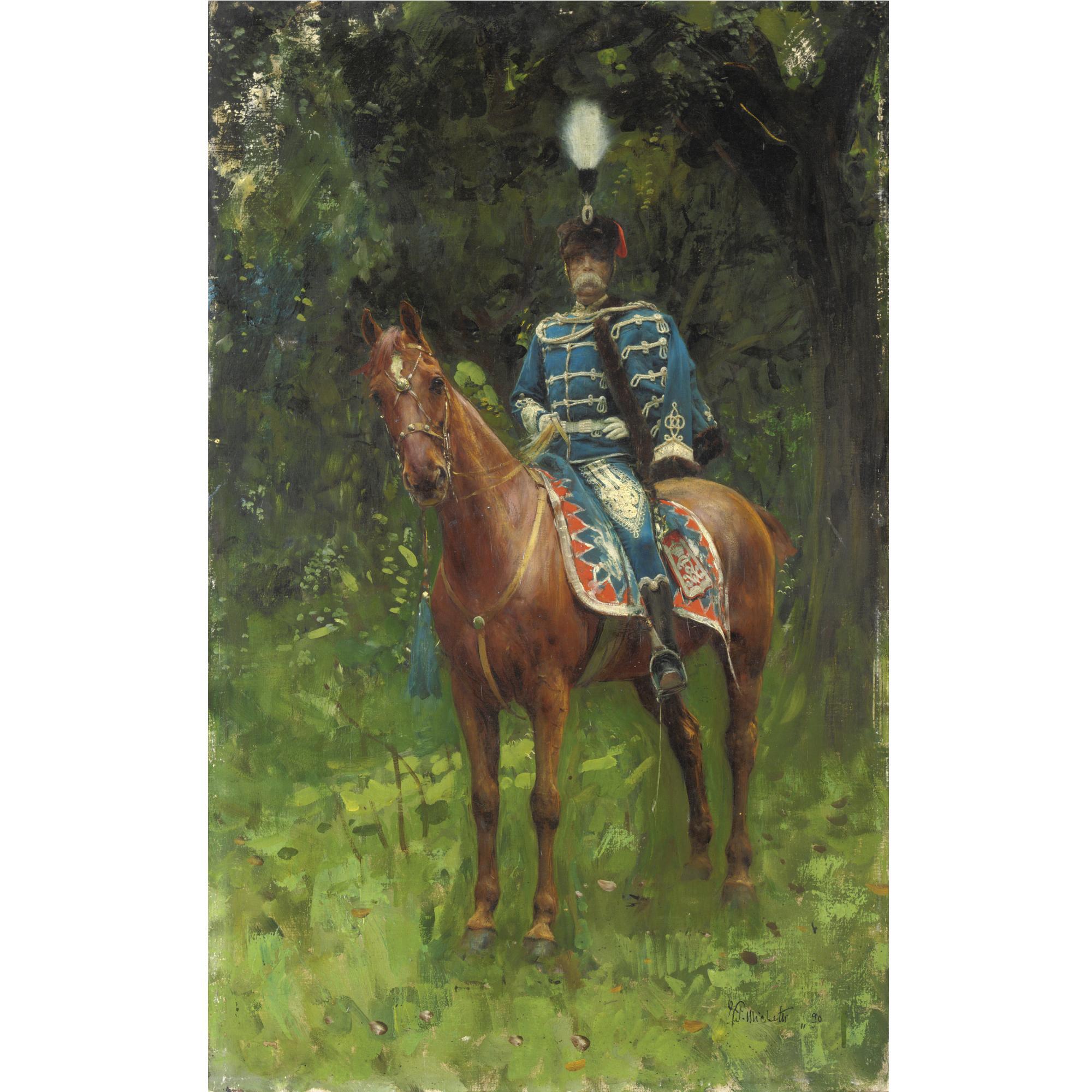 Francesco Paolo Michetti - Umberto I A Cavallo