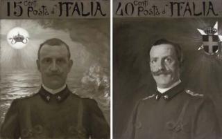 Francesco Paolo Michetti - Vittorio Emanuele III, King of Italy (1869-1947): Before The Sea And  In Military Uniform