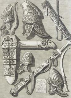 Francesco Piranesi - Armatare; Veduta Della Piazza E Basilica, E Piazza di S. Pietro In Vaticano; Autre Vuë Interieure Des Restes du Collége Supposé Des Anfictions: Three Plates