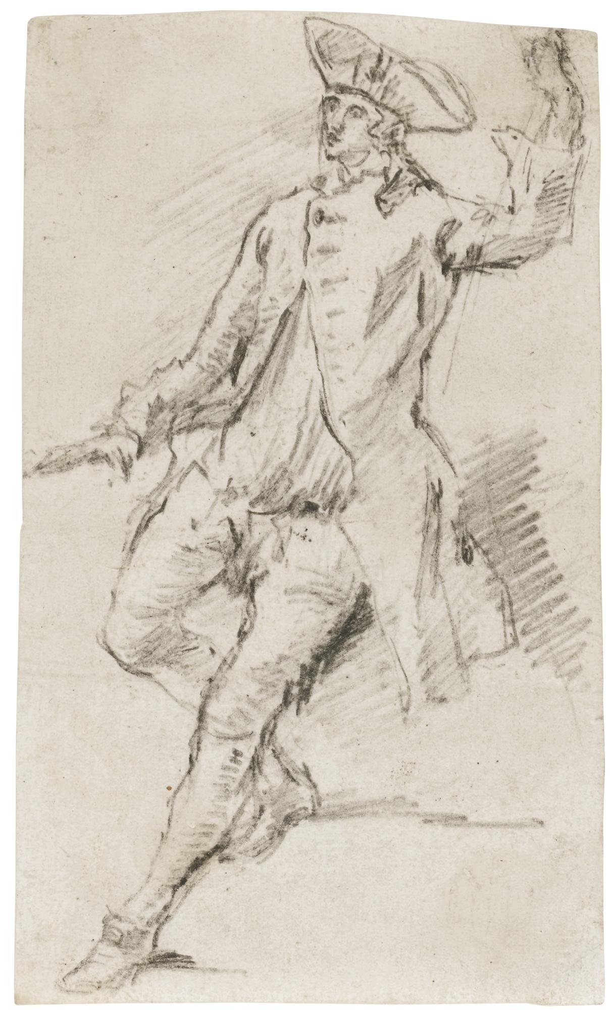 Francesco Piranesi - Study Of A Man In A Tricorn Hat