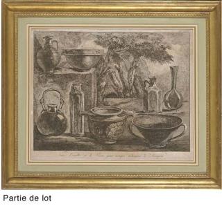 Francesco Piranesi - Vases D\'Argilles Et de Verre Pour Usages Ordinaires À Pompéïa