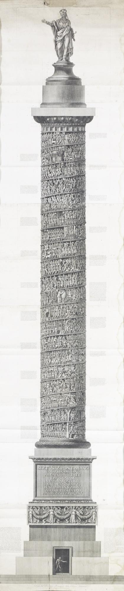Francesco Piranesi - Veduta Del Prospetto Principale Della Colonna Antonina 