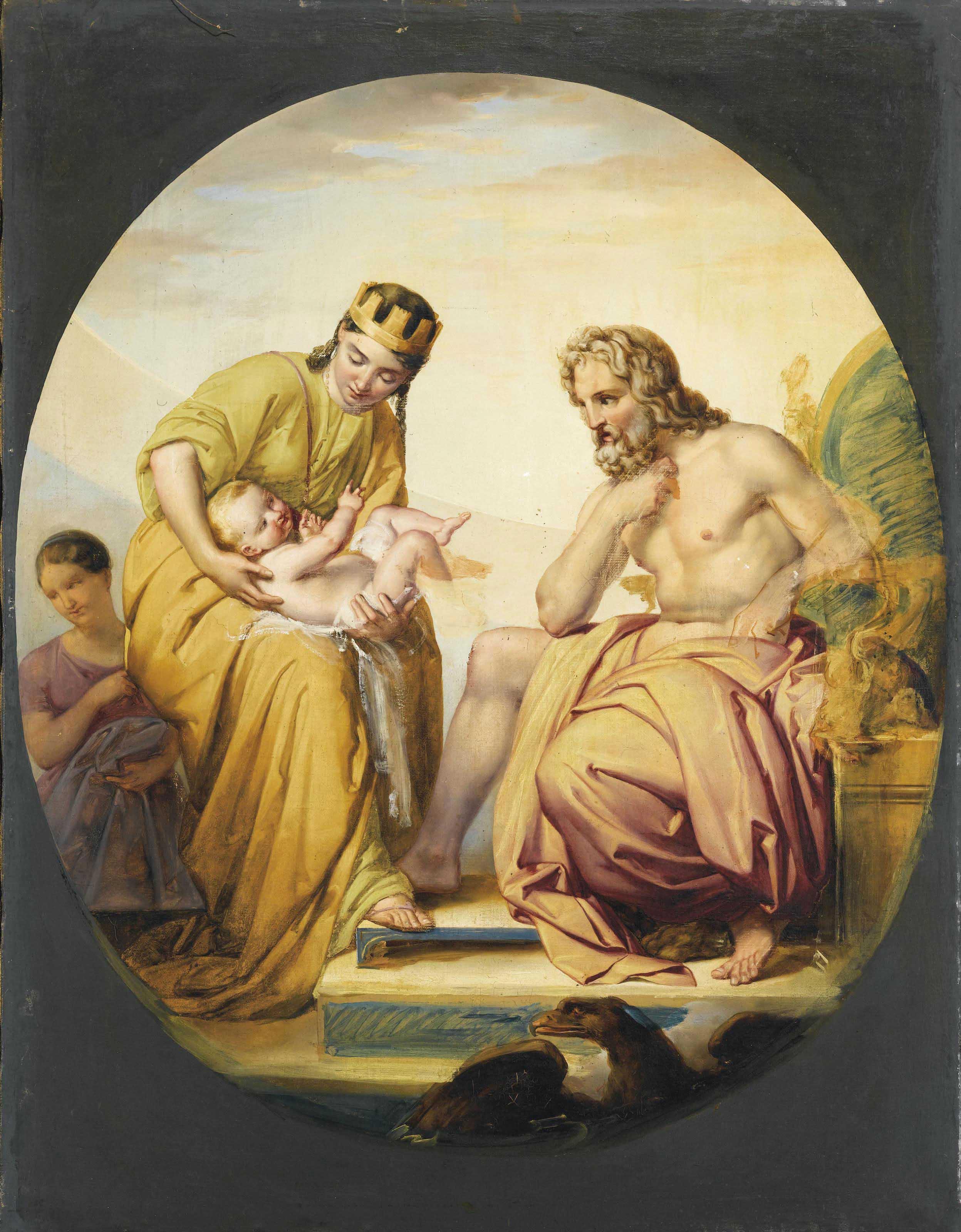 Francesco Podesti - La nascita di Bacco