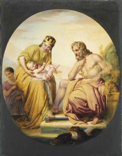 Francesco Podesti - La nascita di Bacco