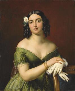 Francesco Podesti - Ritratto di gentildonna