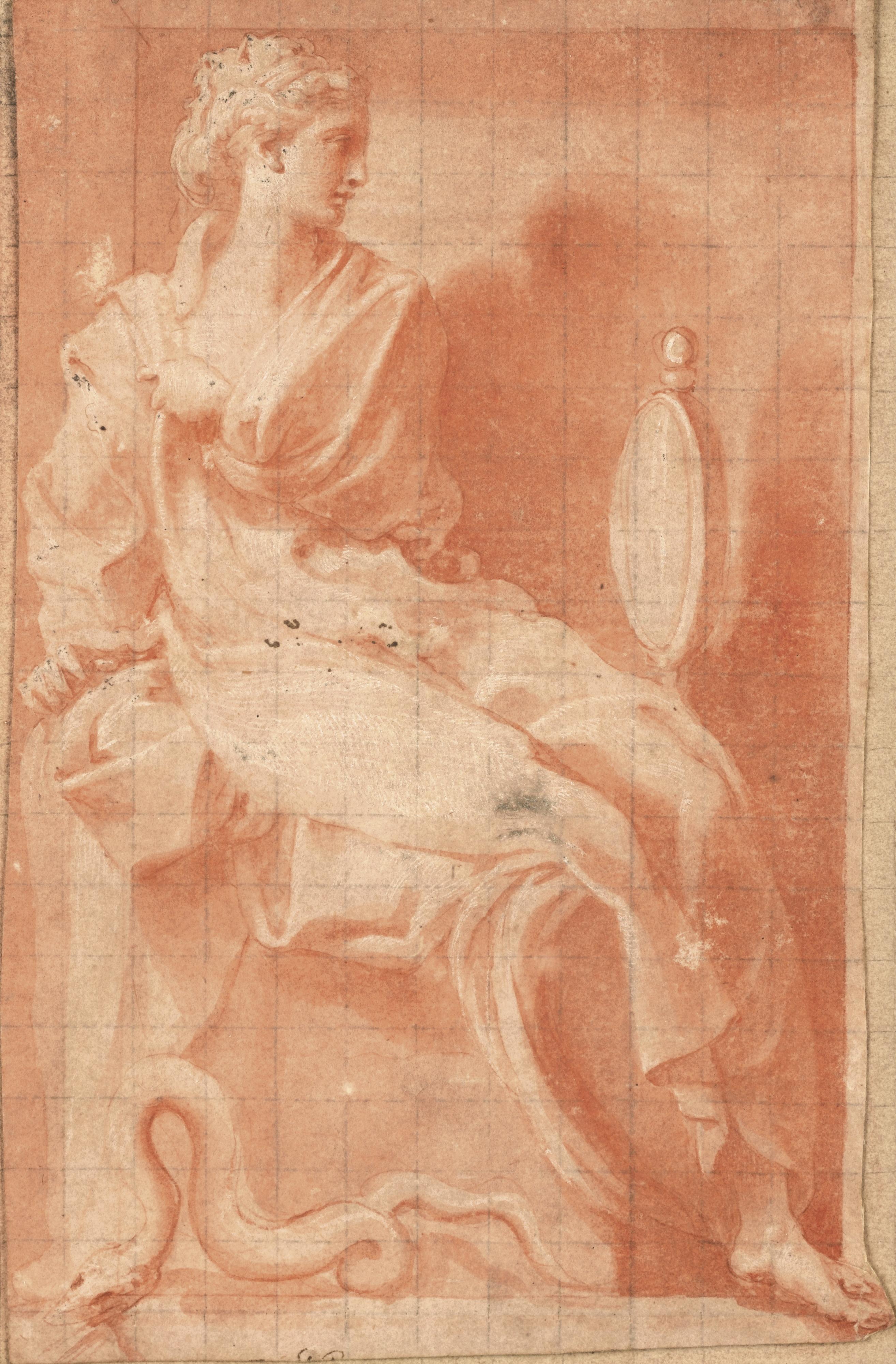 Francesco Primaticcio - An Allegorical Figure Of Prudence