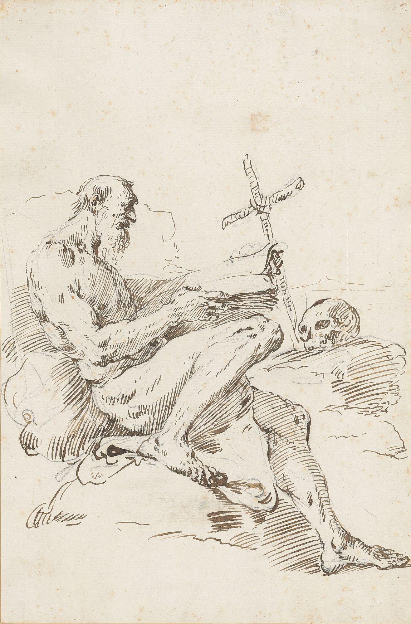 Francesco Salvator Fontebasso - Saint Jerome