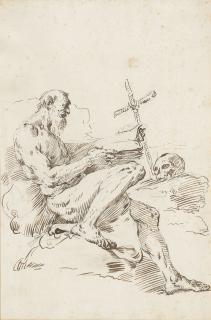 Francesco Salvator Fontebasso - Saint Jerome
