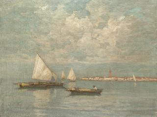 Francesco Sartorelli - Barche in laguna
