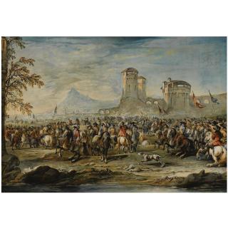 Francesco Simonini - A Cavalry Column Preparing To Advance