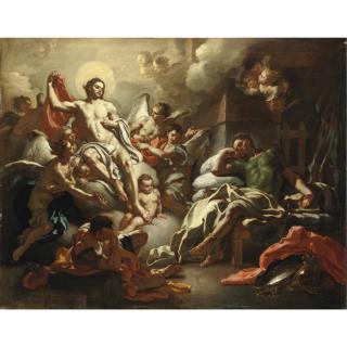 Francesco Solimena - Cristo Appare In Sogno A San Martino