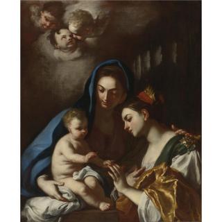 Francesco Solimena - Mystic Marriage Of Saint Catherine