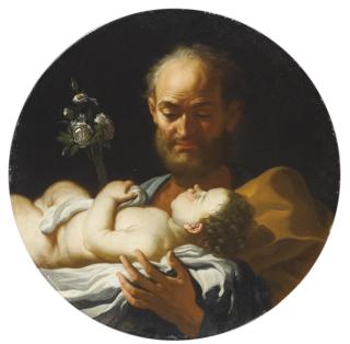 Francesco Solimena - San Giuseppe e Gesù Bambino