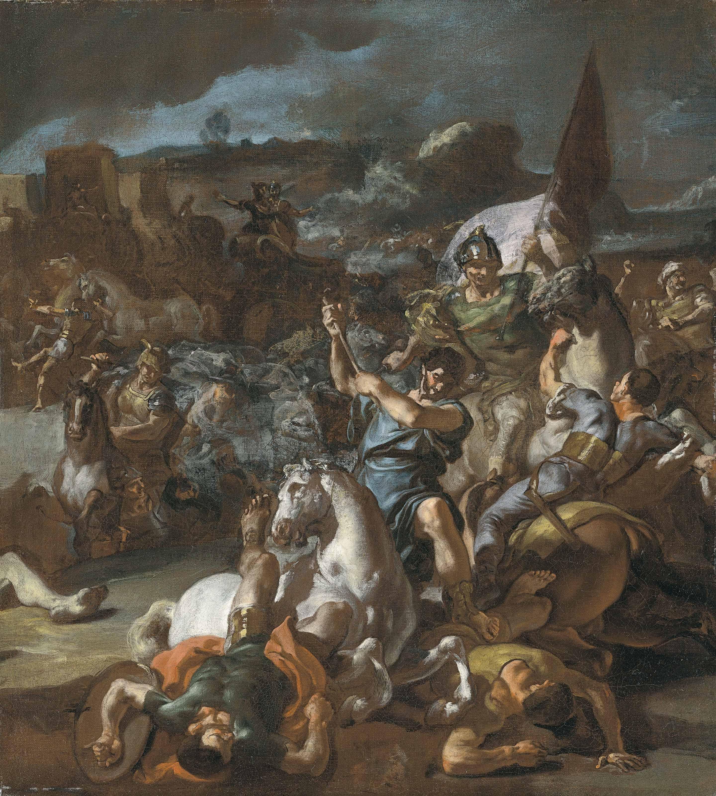 Francesco Solimena - The Defeat Of Darius By Alexander The Great At The Battle Of Issus