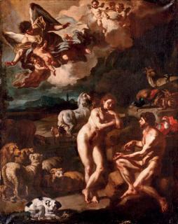 Francesco Solimena - The Garden of Eden; the naming of the animals (Gen. 2:8-20)