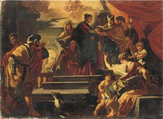 Francesco Solimena - The Marriage of the Virgin: a bozzetto