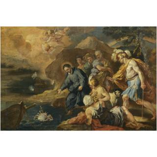 Francesco Solimena - The Miracle Of Saint Francis Xavier And The Crab