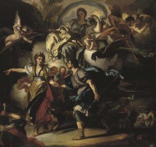 Francesco Solimena - The Royal Hunt of Dido and Aeneas