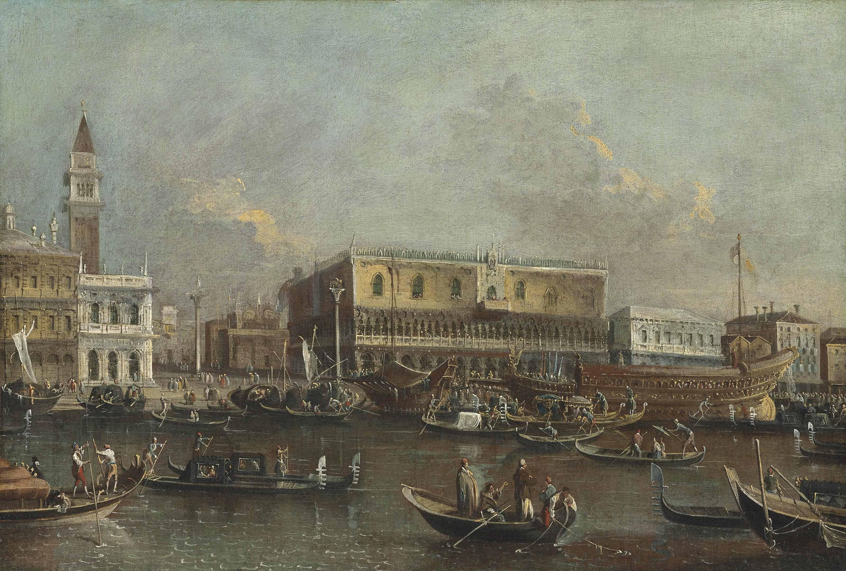 Francesco Tironi - The Bucintoro At The Molo, Venice, On Ascension Day