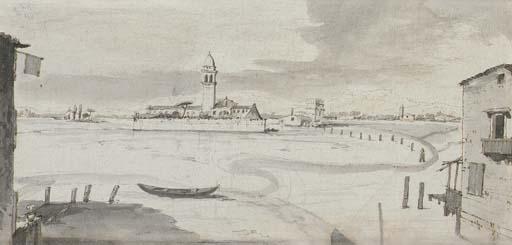 Francesco Tironi - The Venetian Lagoon in winter looking towards the Isola Sant\' Elena