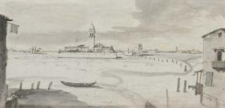 Francesco Tironi - The Venetian Lagoon in winter looking towards the Isola Sant\' Elena