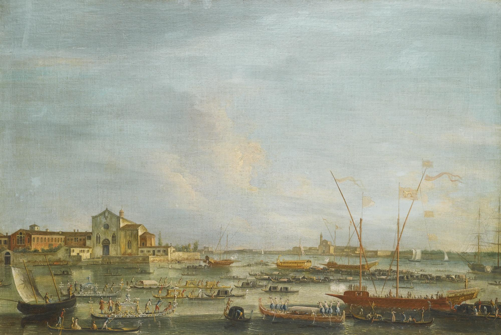 Francesco Tironi - Venice, A View Of Sant Elena And San Nicolò Di Lido On Ascension Day