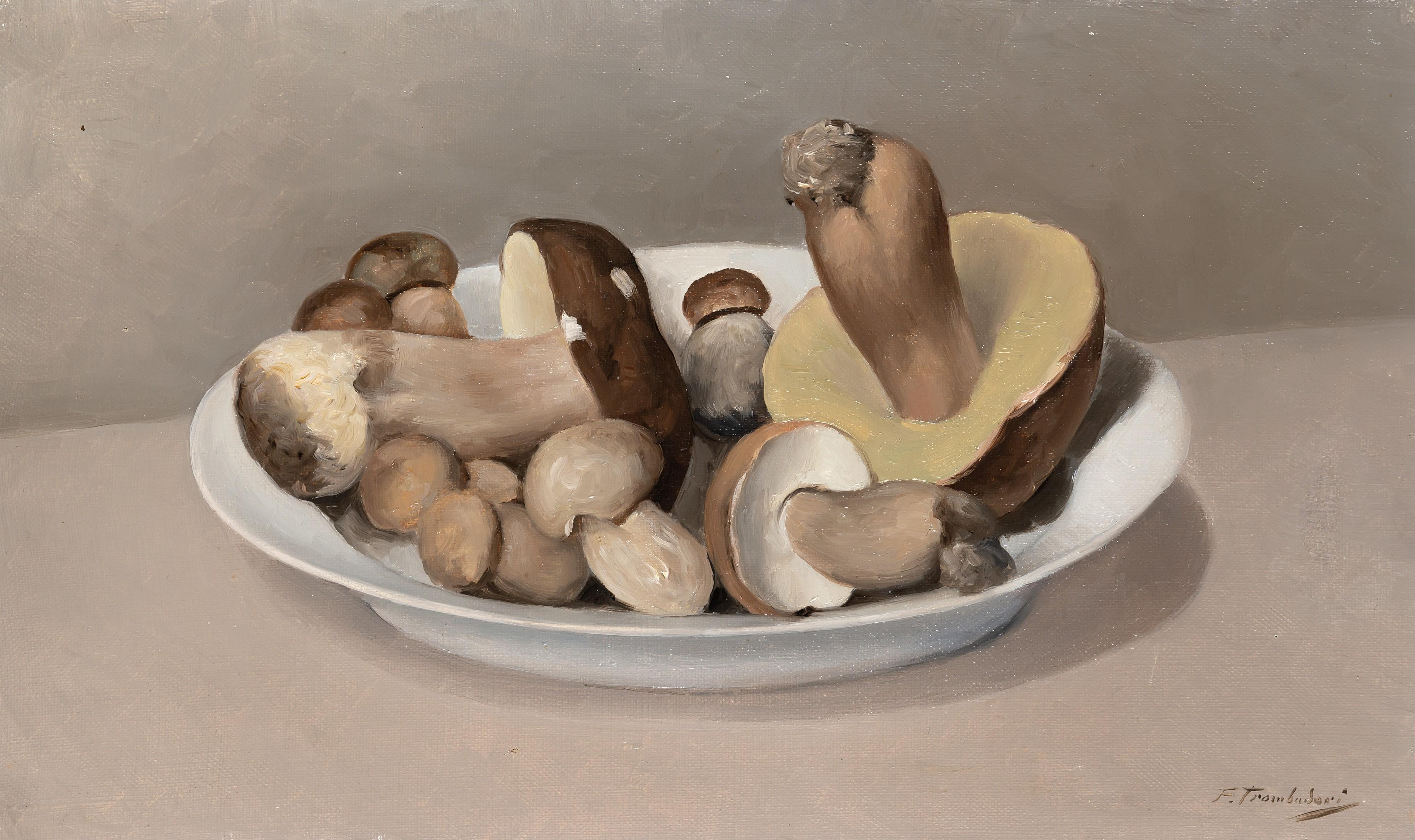 Francesco Trombadori - Natura morta con funghi