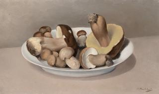 Francesco Trombadori - Natura morta con funghi