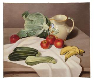 Francesco Trombadori - Natura morta con ortaggi e frutta