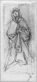 Francesco Vanni - A Female Saint Holding A Book