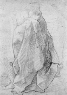 Francesco Vanni - A Kneeling Monk Looking Up To The Left