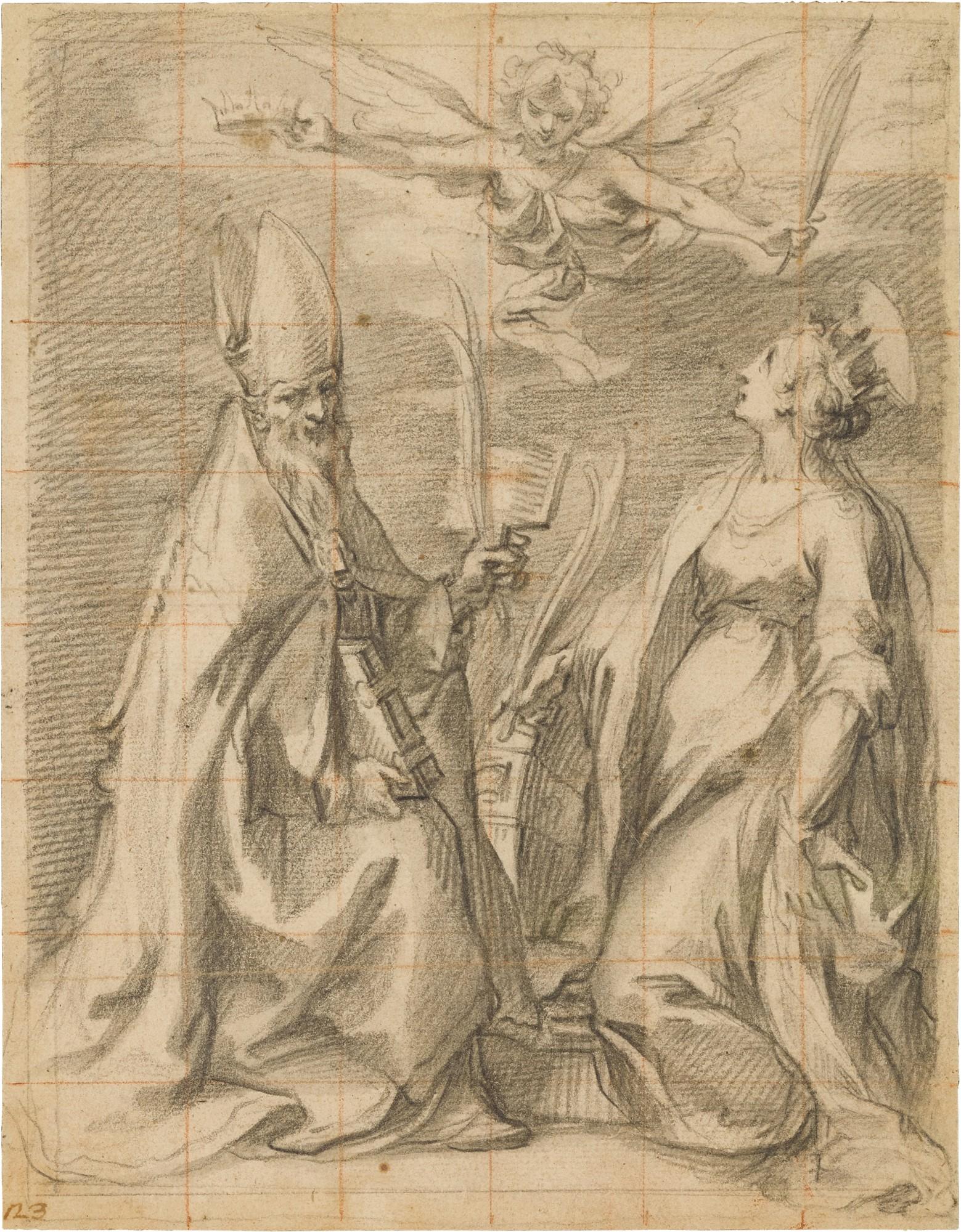 Francesco Vanni - Saints Blaise and Catherine of Alexandria