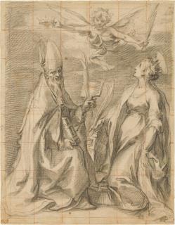 Francesco Vanni - Saints Blaise and Catherine of Alexandria