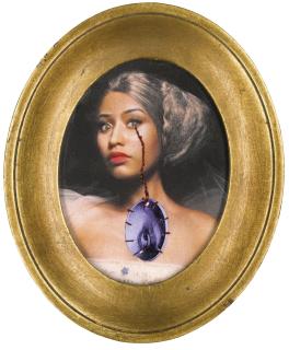 Francesco Vezzoli - Rococo Portrait Of Nicki Minaj As Jeanne Bécu Comtesse Du Barry Crying The Eye Of Virginia Oldoini Contessa Di Castiglione (Study For The November Art Issue Cover Of W Magazine)