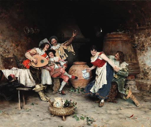 Francesco Vinea - Merriment in the tavern