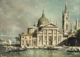 Francesco Zanin - San Giorgio Maggiore, Venice, with an imaginary Campanile