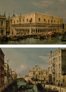 Francesco Zanin - Venice, View Of The Palazzo Ducale; Venice, View Of The Scuola Grande Di San Marco