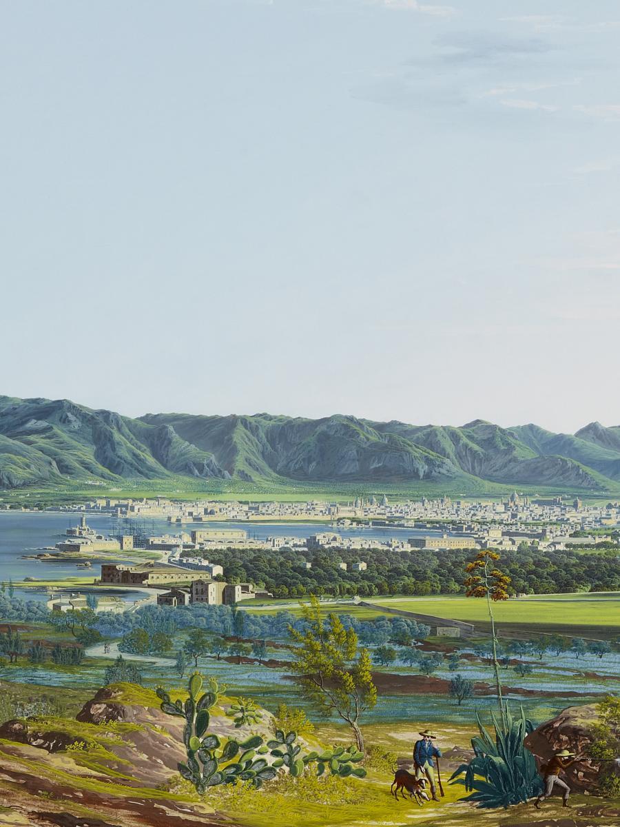 Francesco Zerilli - Bick von der Villa Belmonte auf Palermo