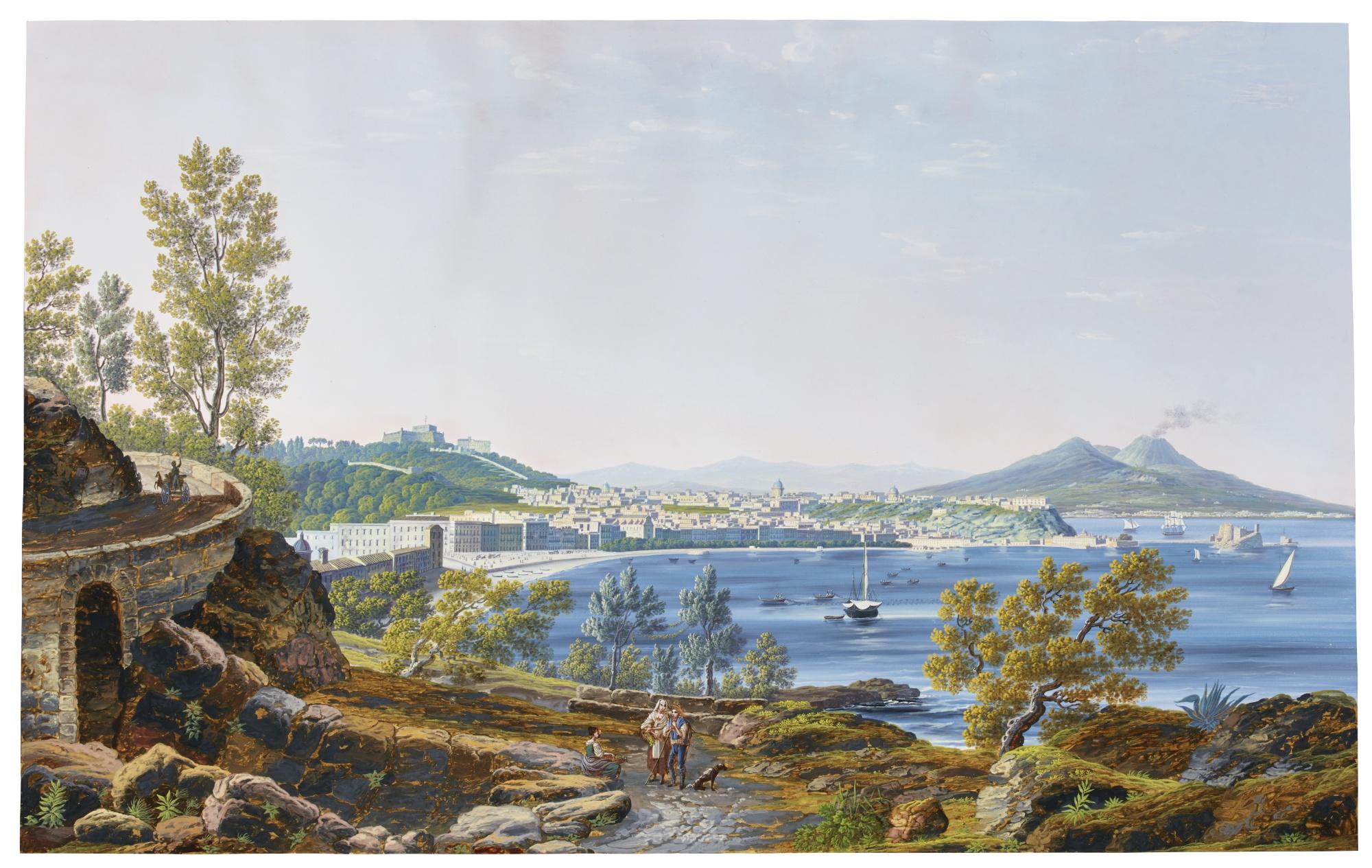 Francesco Zerilli - View Of Naples From Posillipo, 1836