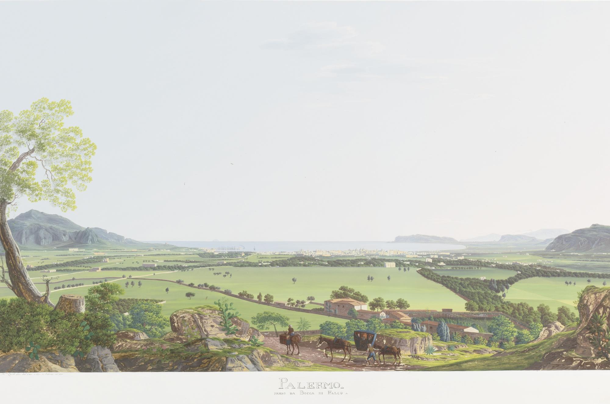 Francesco Zerillo - View Of Palermo From The Bocca Di Falco