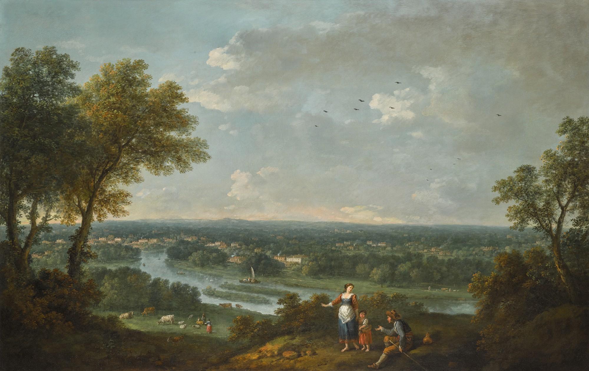Francesco Zuccarelli, R.A. - A View Of The River Thames From Richmond Hill