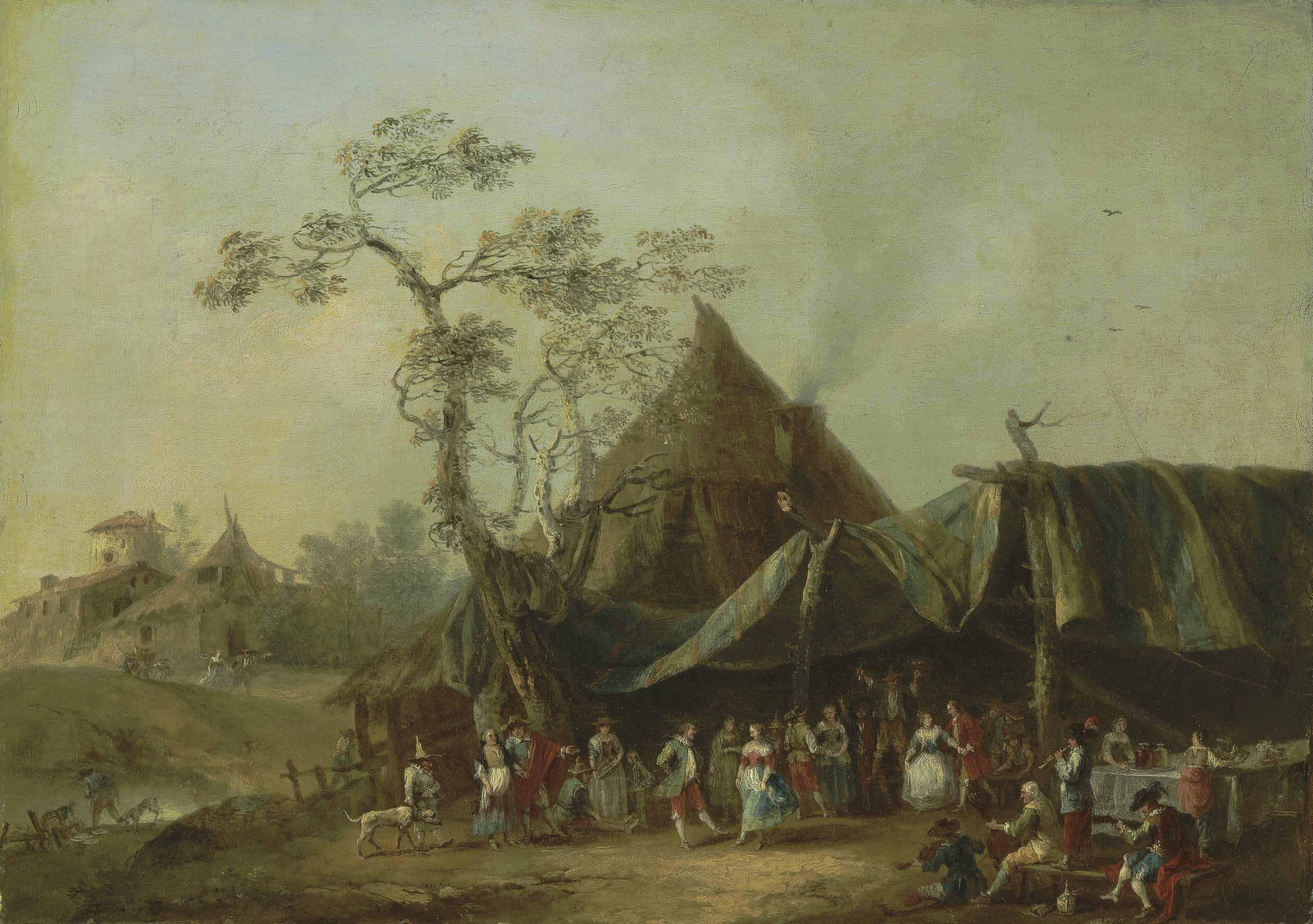 Francesco Zuccarelli, R.A. - A Village Fête