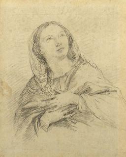 Francesco Zuccarelli - La Vierge regardant vers le haut