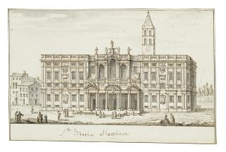 Francesco Zucchi - View of the façade of Santa Maria Maggiore, Rome