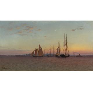 Francis A. Silva - Sailboats At Sunset