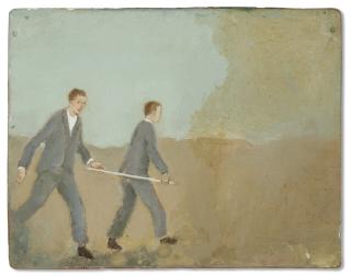 Francis Alÿs - Untitled (two men with stick)