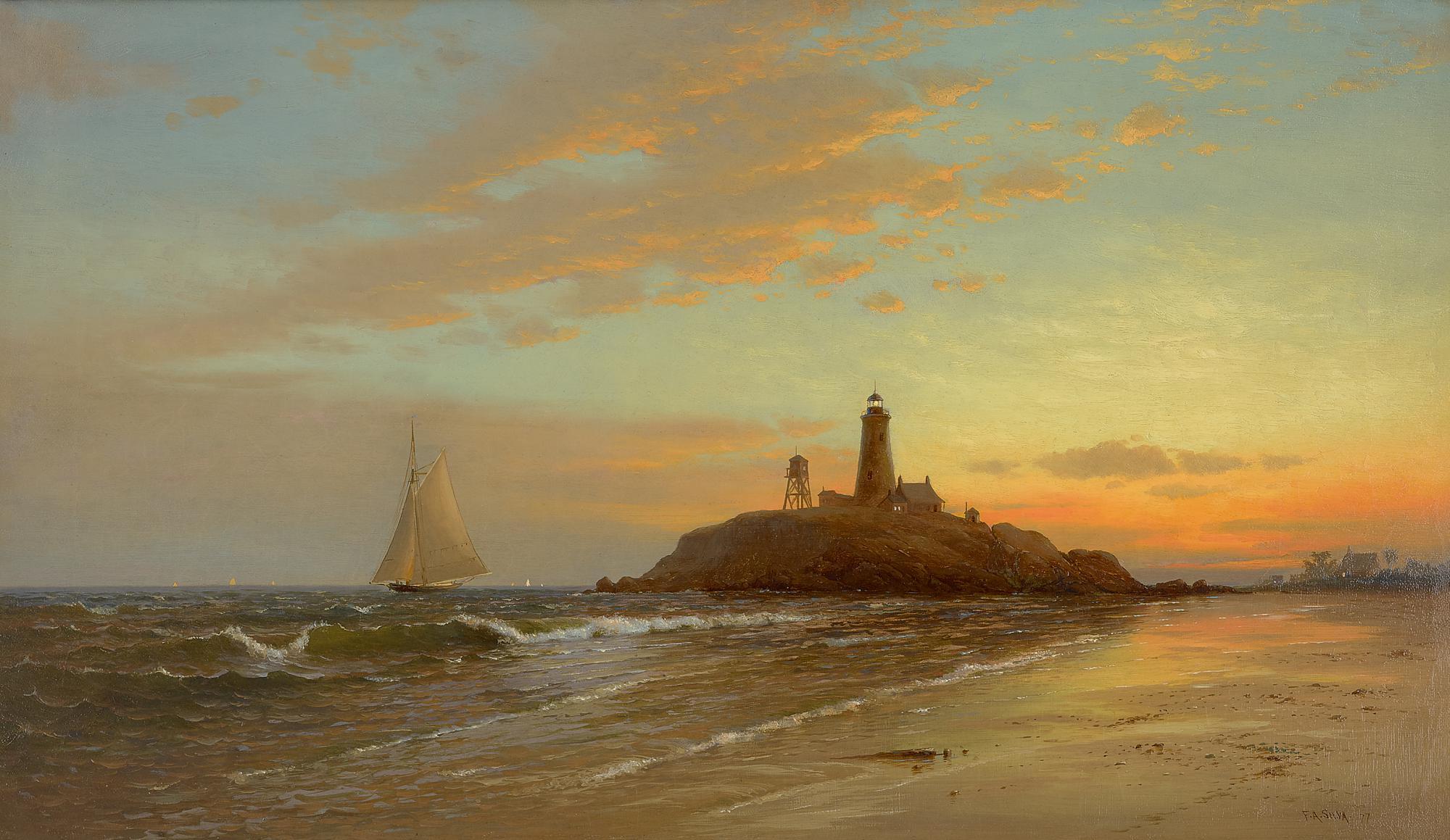 Francis Augustus Silva - Evening On The Coast