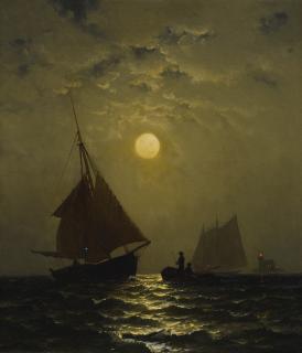 Francis Augustus Silva - Moonlight Sail
