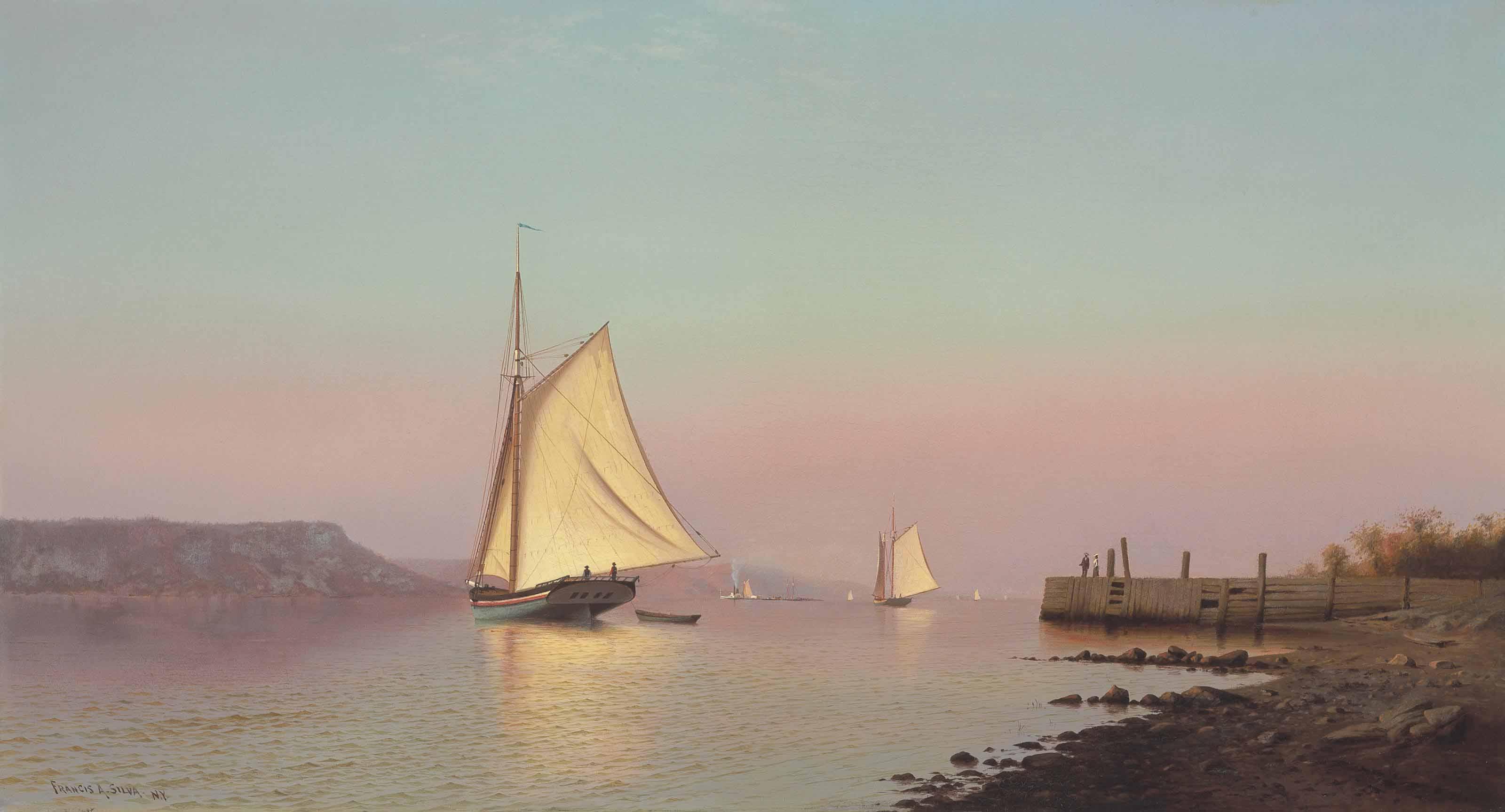 Francis Augustus Silva - October on the Hudson